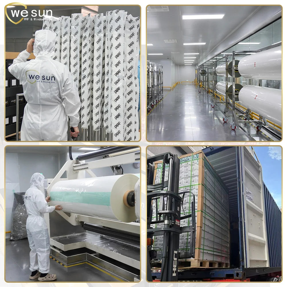 Factory Wholesale Auto Vinyl Body Wrap Sticker Rolls Red TPU Color PPF Paint protection Film Self Healing Anti Scratch Car Film