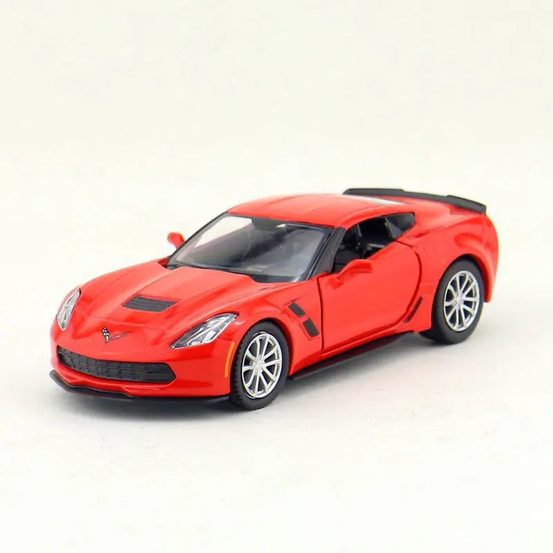 1:36 Chevrolet Corvette C7 Scale Metal Diecast Replica Home Office Miniature Art Vehicle Decoration Kid Boy Toy X72