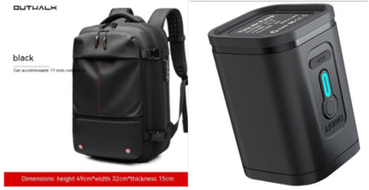 Travel Backpack Men'S Business Multifunction Computer Bag Vacuum Compression Large-Capacity Backpack