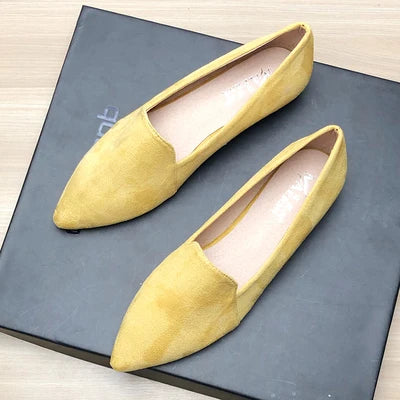 Women Flats Pointed Toe Solid Color Black Flats for Women Dressy Comfort Foldable Flats for Women Leopard Brown Flat Heel Shoes