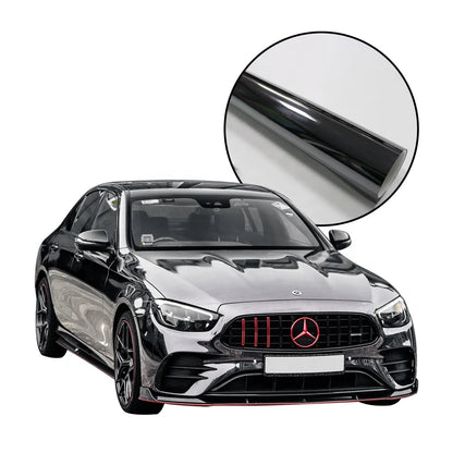 High Quality Chrome Black Car Mirror Chrome Wrap Foil Gray Holographic PVC Anti Scratch Color Changing Car Wrap Film