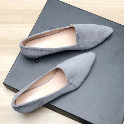 Women Flats Pointed Toe Solid Color Black Flats for Women Dressy Comfort Foldable Flats for Women Leopard Brown Flat Heel Shoes