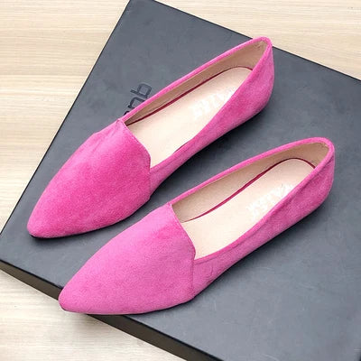 Women Flats Pointed Toe Solid Color Black Flats for Women Dressy Comfort Foldable Flats for Women Leopard Brown Flat Heel Shoes