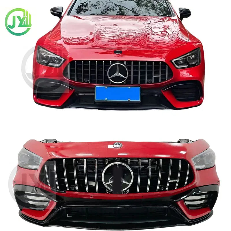 New High Quality for AMG GT 43290 ABS Car Kit Bolt-On Front/Rear Bumper Carbon Black