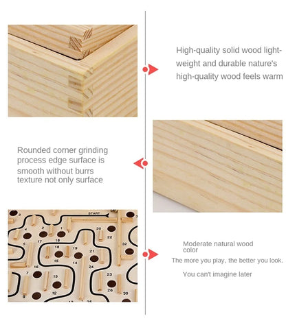 Adult Interactive Desktop Party Game Labyrinth Intelligence Balance Ball Maze Games Puzzles Toys