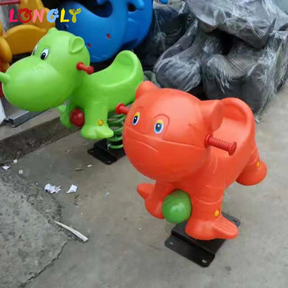 High Quality Plush Car Outdoor Playground Spring Rocking Horse Toys