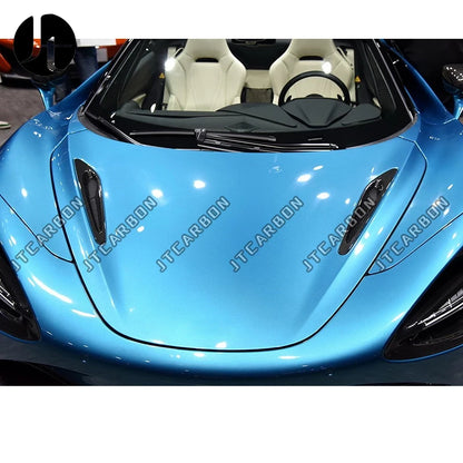 Replacement Style Carbon Fiber Front Hood Vents for McLaren 720S Coupe Spider Intake Covers Body Kit