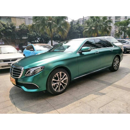 Glossy Dark Green Pearl Metallic Auto Vinyl Vehicle Wrap with a Metallic Flake for the extra Shimmer