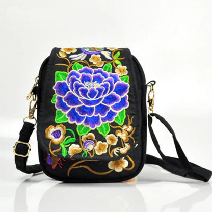 Chinese style new Yunnan national wind flip embroidered bag features embroidery mini packet mobile phone bag