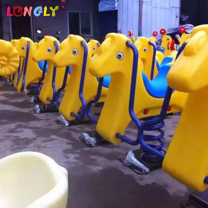 High Quality Plush Car Outdoor Playground Spring Rocking Horse Toys