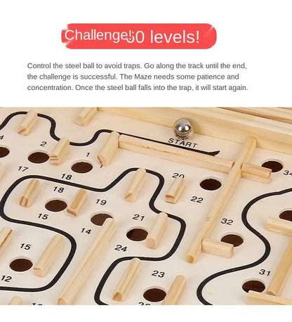 Adult Interactive Desktop Party Game Labyrinth Intelligence Balance Ball Maze Games Puzzles Toys