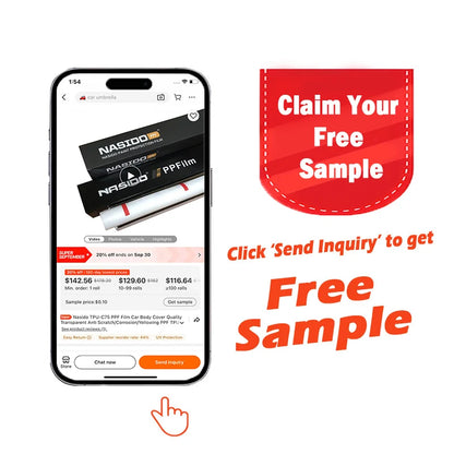 NASIDO High Quality PPF Car Protective Film TPU PPF Car Paint Protection Film for Self-healing High Stretchable Hydrophobic