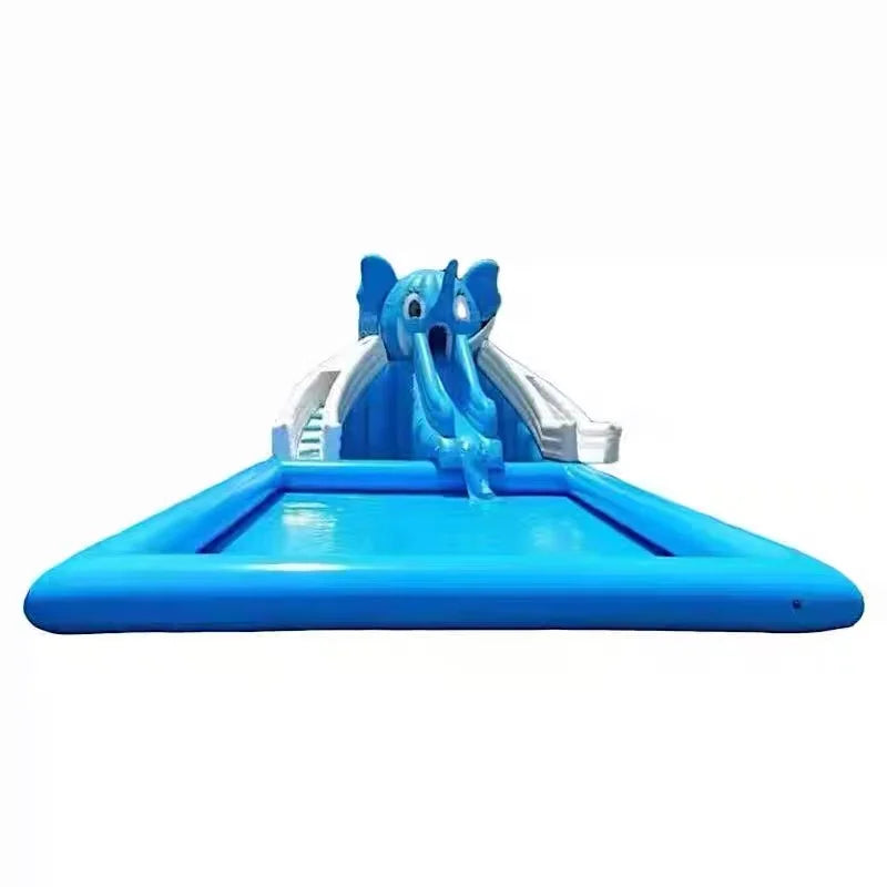 Kids Playground PVC Inflatable Water Slide Commercial Outdoor Large Inflatable Water Playground With Large Swimming Pool