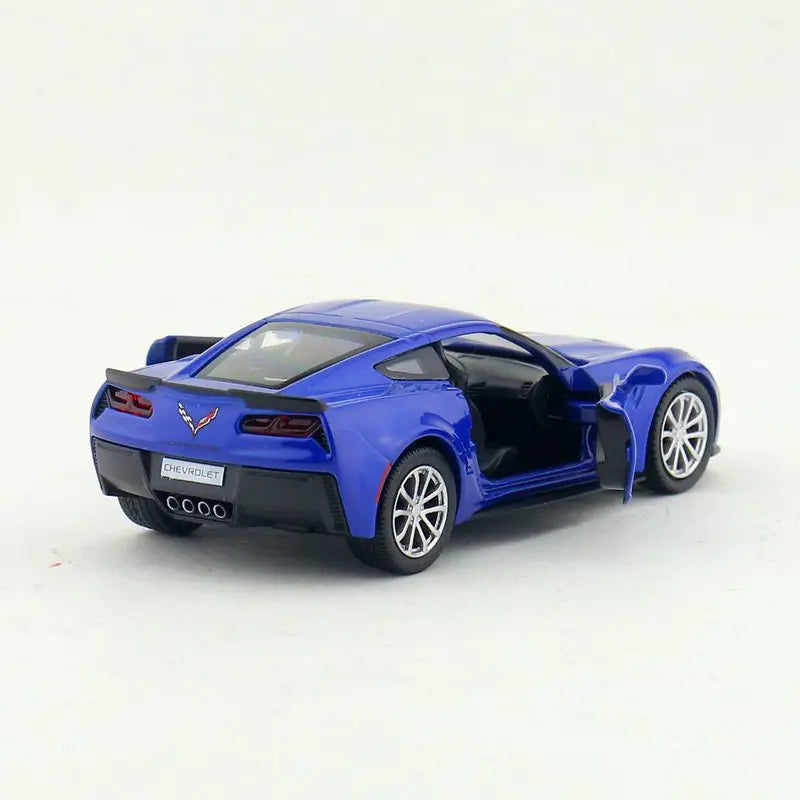 1:36 Chevrolet Corvette C7 Scale Metal Diecast Replica Home Office Miniature Art Vehicle Decoration Kid Boy Toy X72