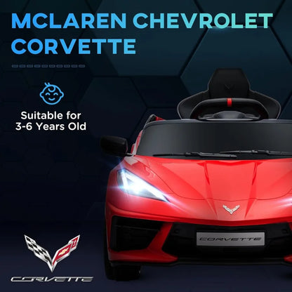 Electric Car, 12V Licensed Kids Car with Parent Remote Control, Suspension System, Headlight, Slow Start, Toddler Ride On Car fo