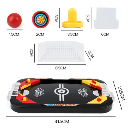 Desktop Battle 2 in 1 Ice Hockey Game Leisure Mini Air Hockey Table Children's Educational Interactive Toys Gift Indoor Sport