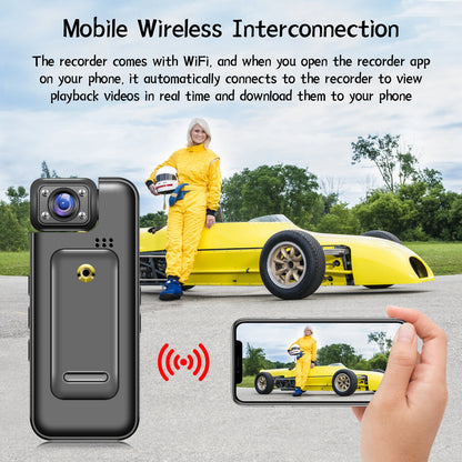 Ultra HD 8K Wifi Camera Digital Video Mini Portable Handheld Law Enforcement Recorder 180° Rotatable Lens Outdoor Sports Camera