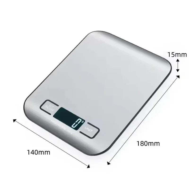 1pc 10KG LCD Digital Display Electronic Scale Household Kitchen Scale Food Baking Scale 22bl Personal Table Scale Weight Scale