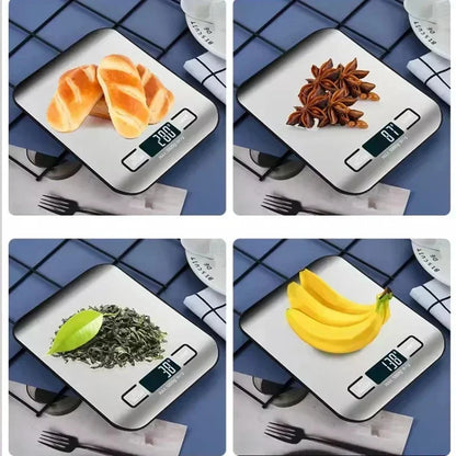 1pc 10KG LCD Digital Display Electronic Scale Household Kitchen Scale Food Baking Scale 22bl Personal Table Scale Weight Scale