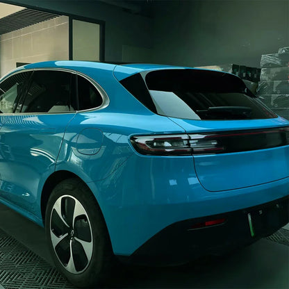 Car Sticker Bubble Free Vinyl Film Ultra Gloss Miami Blue PET Auto DIY Decal Vehicle Body Self Adhesive Sticker Car Accessories