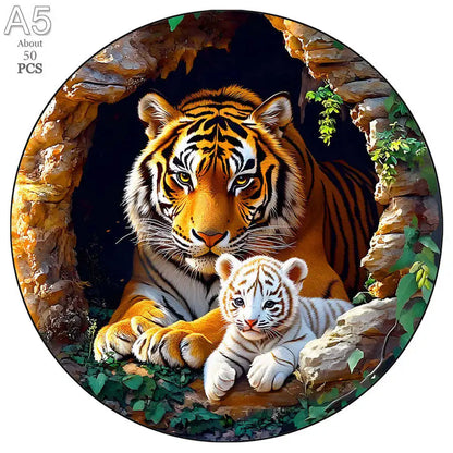 Populal Cat Jigsaw Wooden Puzzle Children'S Puzzle Gifts Unique Family Puzzle Games Intelligent Wooden Diy Crafts Games Puzzles