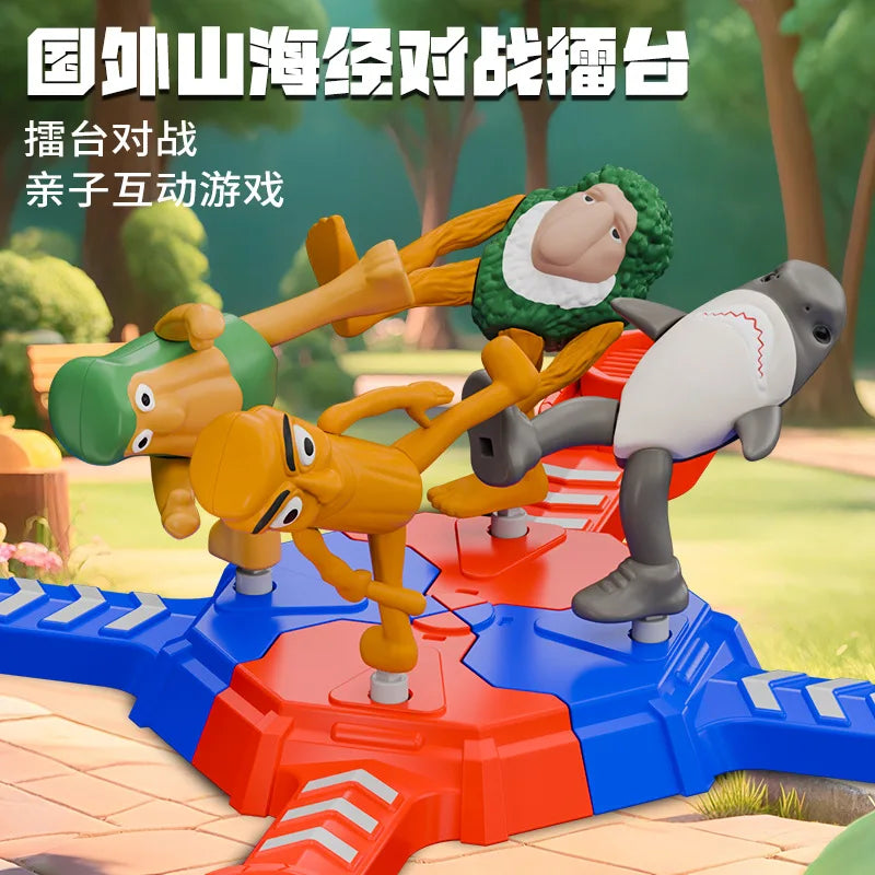 New AI Shanhaijing Wooden Stick Multiplayer Battle Toy Gift Parent Child Interaction Arena Competition Christmas Gift