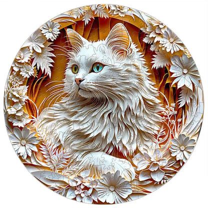 Populal Cat Jigsaw Wooden Puzzle Children'S Puzzle Gifts Unique Family Puzzle Games Intelligent Wooden Diy Crafts Games Puzzles