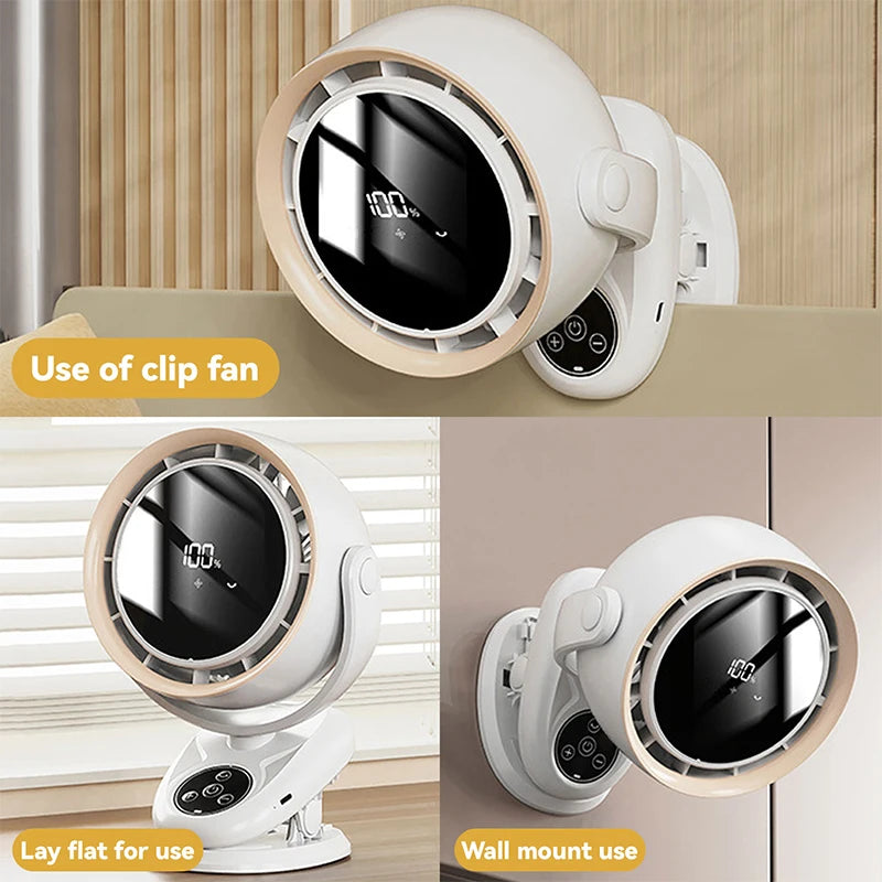 Car Fan Camping Fan 5-Speeds Electric Air Circulator Ceiling Fan Ultra-quiet Clip-on Fan Household Outdoor Cooling Ventilador