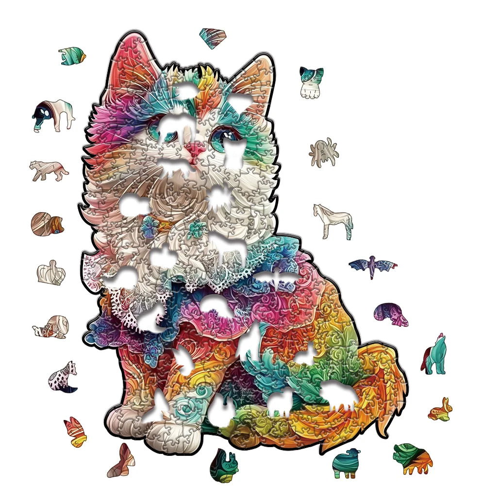 3D Train forest Wooden Jigsaw Puzzle For adult and kids 300pcs high challenge Educational Gift Interactive Games Puzzles Wood