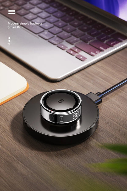 COLMI R12 Smart Ring with Display Screen and Touch, Health Manager, Wireless Charging, 5 ATM Waterproof For Men Women