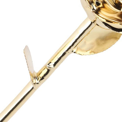 24K Gold‑Plated Rose Artificial Flower With Base Gift For Valentine's Day Mother's Day