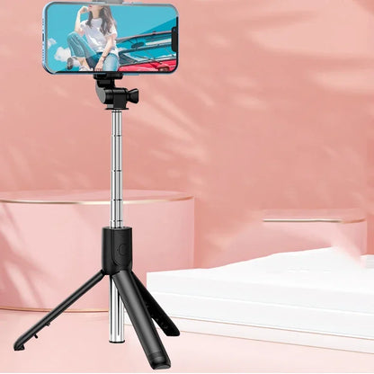 Retractable Desktop Universal Tripod Phone Holder For Live Broadcast / Portable Desk Live Stream Tripod