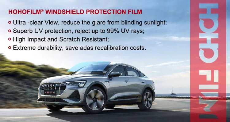 HOHOFILM EPU Windshield Protection Film Self Healing Tpu Ppf Film Chameleon Windshield Protection Film