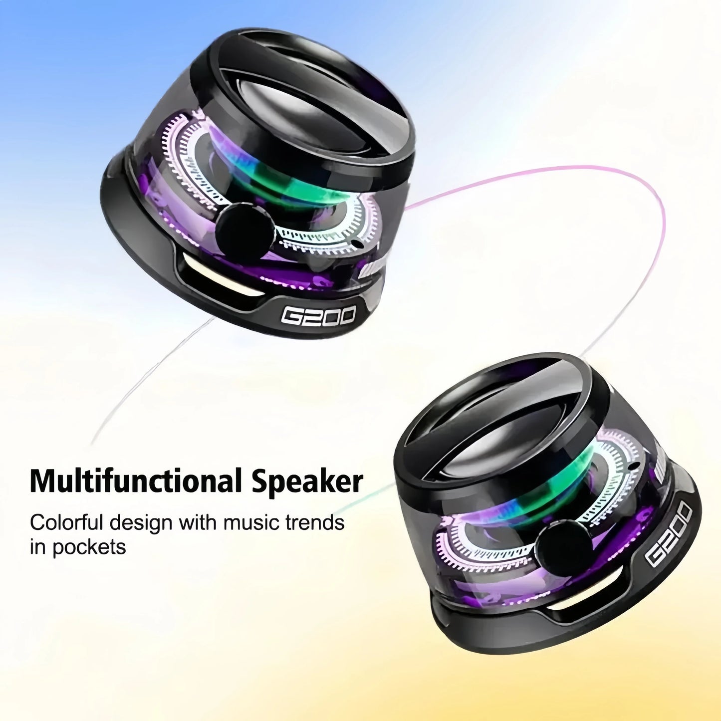 Bluetooth 5.3 Speaker Magnetic Speaker Portable Mini Speaker Multifunctional RGB Loudspeaker Subwoofer for PC Macbook XIAOMI