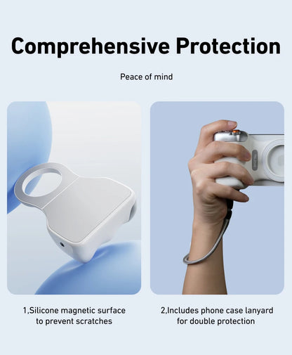 TELESIN Phone Camera Shoot Hand Grip Magnetic Smart Phone Holder Shooting Aid Remote Control Handle For Iphone Android Phone