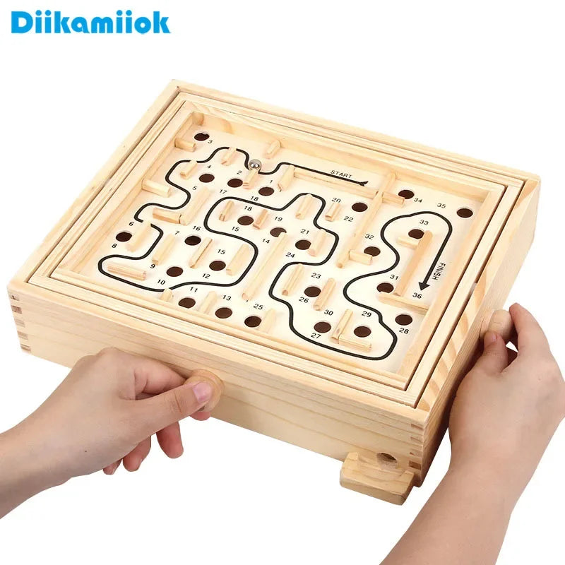 Adult Interactive Desktop Party Game Labyrinth Intelligence Balance Ball Maze Games Puzzles Toys
