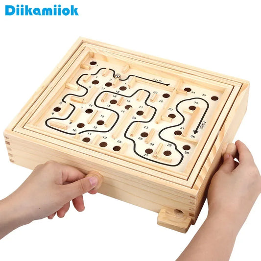 Adult Interactive Desktop Party Game Labyrinth Intelligence Balance Ball Maze Games Puzzles Toys