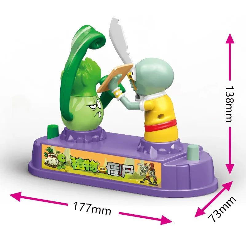 Plants Vs Zombies Bonk Choy Competitive Battle Toy Two-player Game Bonk Choy Vs Zombies Parent-child Interactive Children's Gift