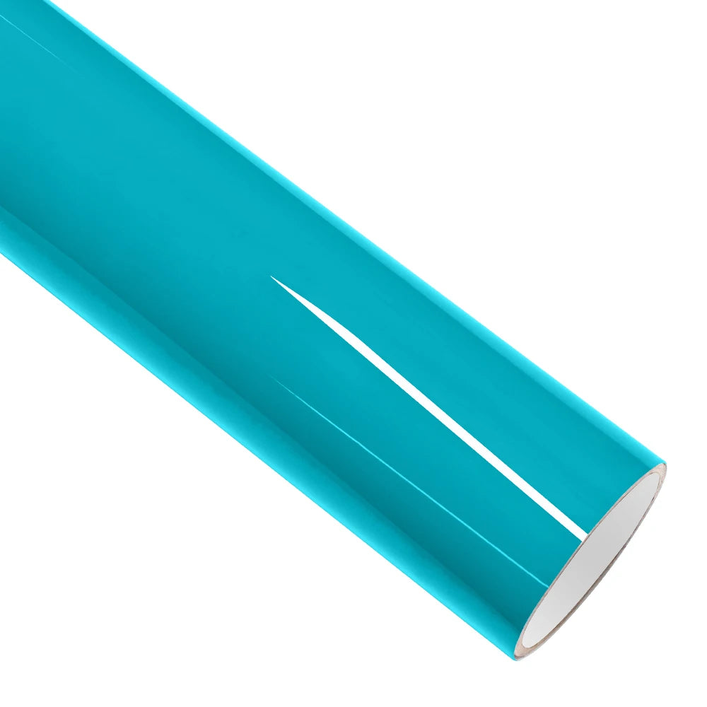 Car Sticker Bubble Free Vinyl Film Ultra Gloss Miami Blue PET Auto DIY Decal Vehicle Body Self Adhesive Sticker Car Accessories