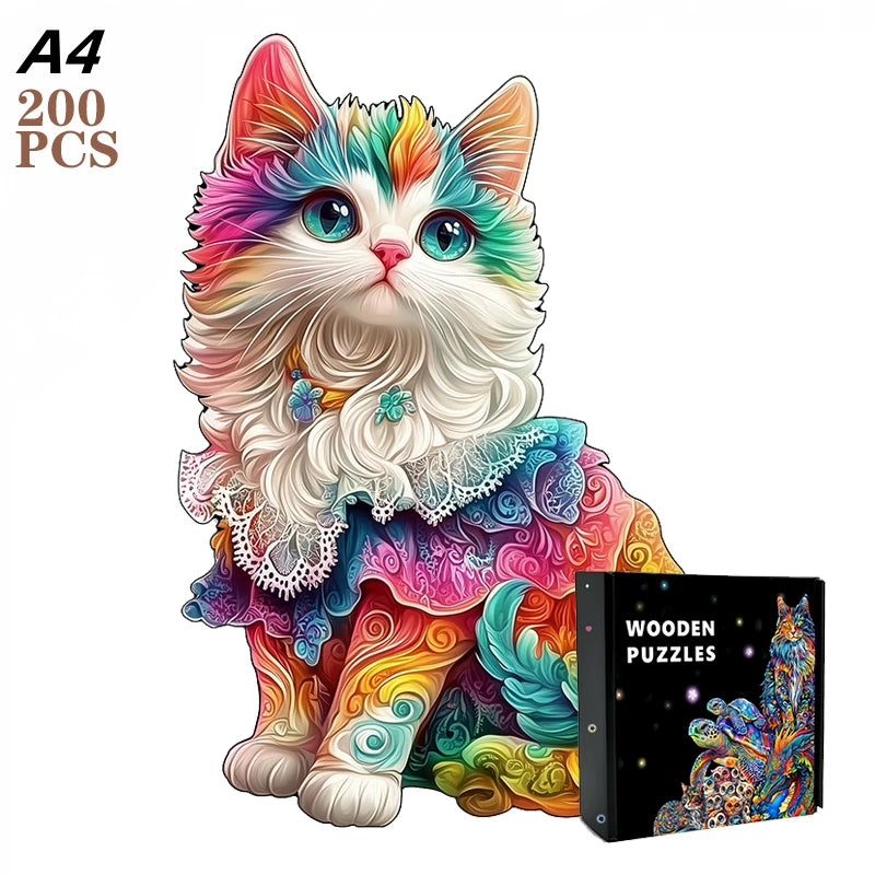 3D Train forest Wooden Jigsaw Puzzle For adult and kids 300pcs high challenge Educational Gift Interactive Games Puzzles Wood