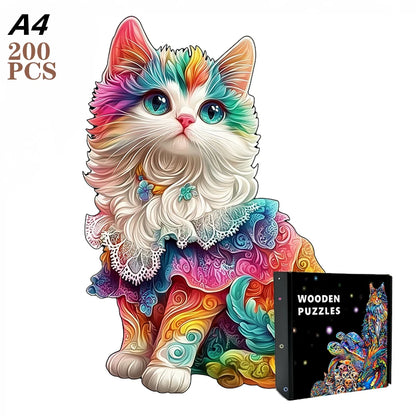 3D Train forest Wooden Jigsaw Puzzle For adult and kids 300pcs high challenge Educational Gift Interactive Games Puzzles Wood