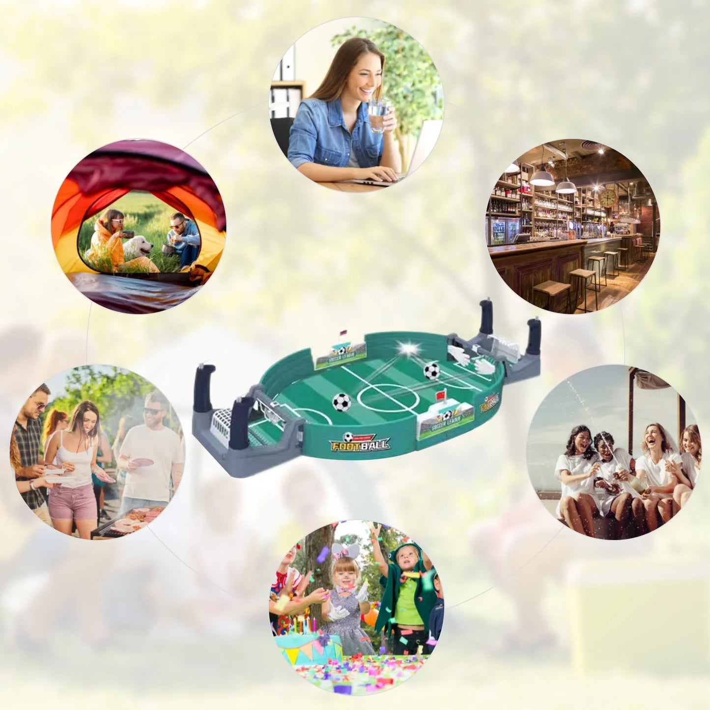 Table Football Game, Two-Person Football Game Table Game, Parent-Child Interactive Puzzle Game Table Football, Tabletop Soccer