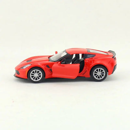 1:36 Chevrolet Corvette C7 Scale Metal Diecast Replica Home Office Miniature Art Vehicle Decoration Kid Boy Toy X72