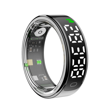 New Smart Ring 2025 Display Screen Gestures Control Video 5ATM Waterproof Remote Camera Blood Oxygen Monitor Multi Sports Mode