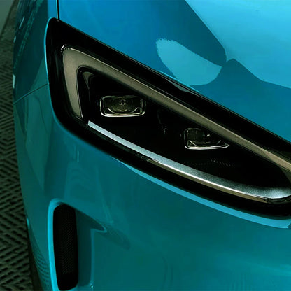 Car Sticker Bubble Free Vinyl Film Ultra Gloss Miami Blue PET Auto DIY Decal Vehicle Body Self Adhesive Sticker Car Accessories