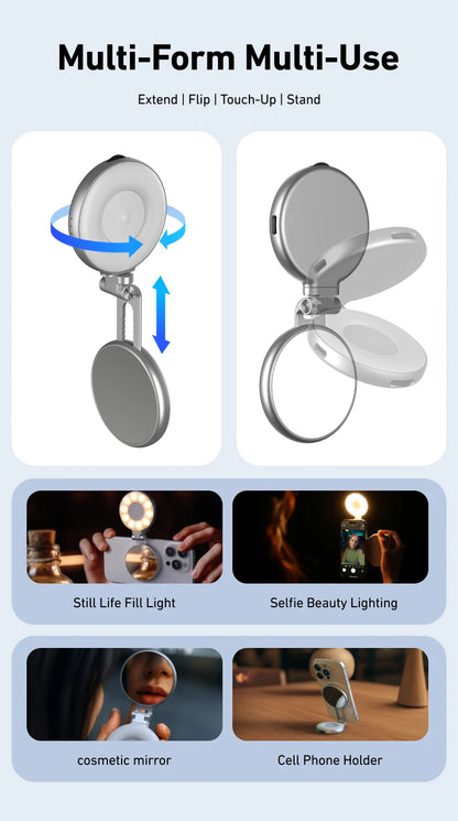 TELESIN Phone Camera Shoot Hand Grip Magnetic Smart Phone Holder Shooting Aid Remote Control Handle For Iphone Android Phone