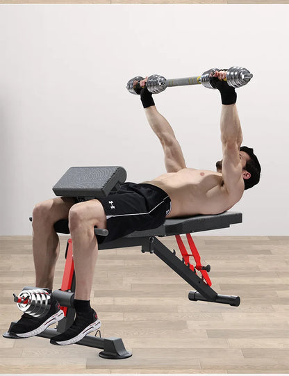 Foldable Adjustable Weight Bench Fitness Weight Bench with Height Adjustable for Home Gym Full Body Workout