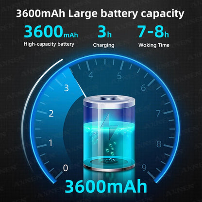 HQ6 3-Axis Handheld Gimbal Mobile Phone Shooting Stabilizer with Fill Light, Zoom, Face Tracking, Animal Following for Cellphone