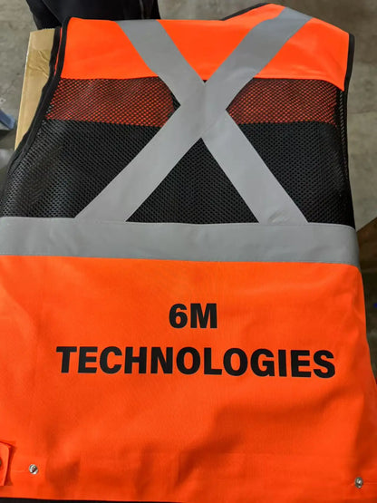Custom Logo High Visibility Vest Safety Vest Personalized Night Cycling Work Clothes For Construction Workers