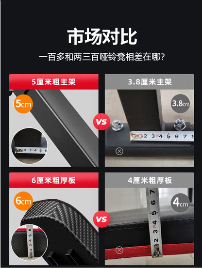 Foldable Adjustable Weight Bench Fitness Weight Bench with Height Adjustable for Home Gym Full Body Workout